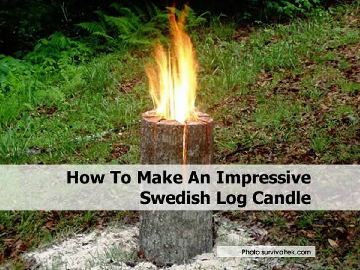 How To Make An Impressive Swedish Log Candle