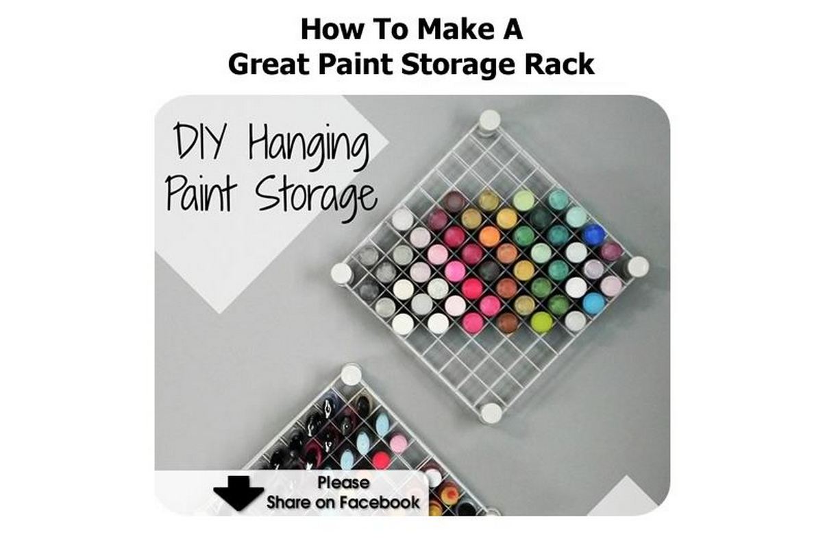 How To Make A Great Paint Storage Rack