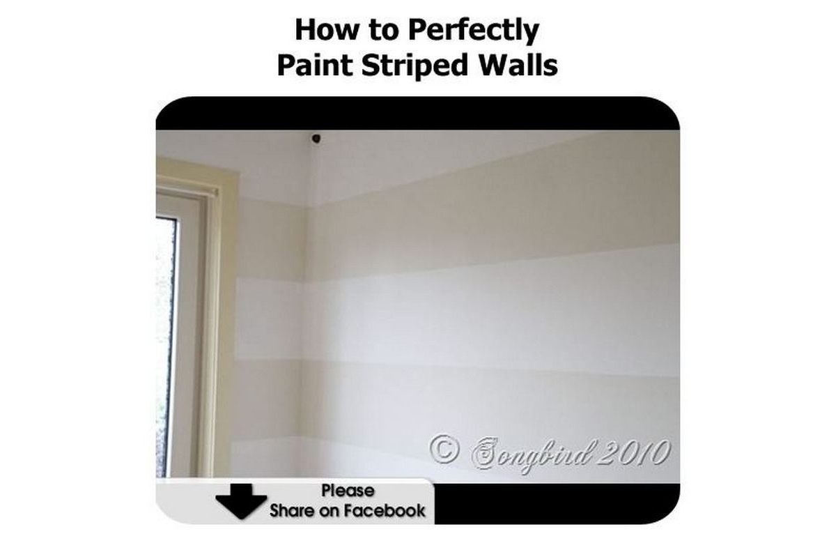 How to Perfectly Paint Striped Walls