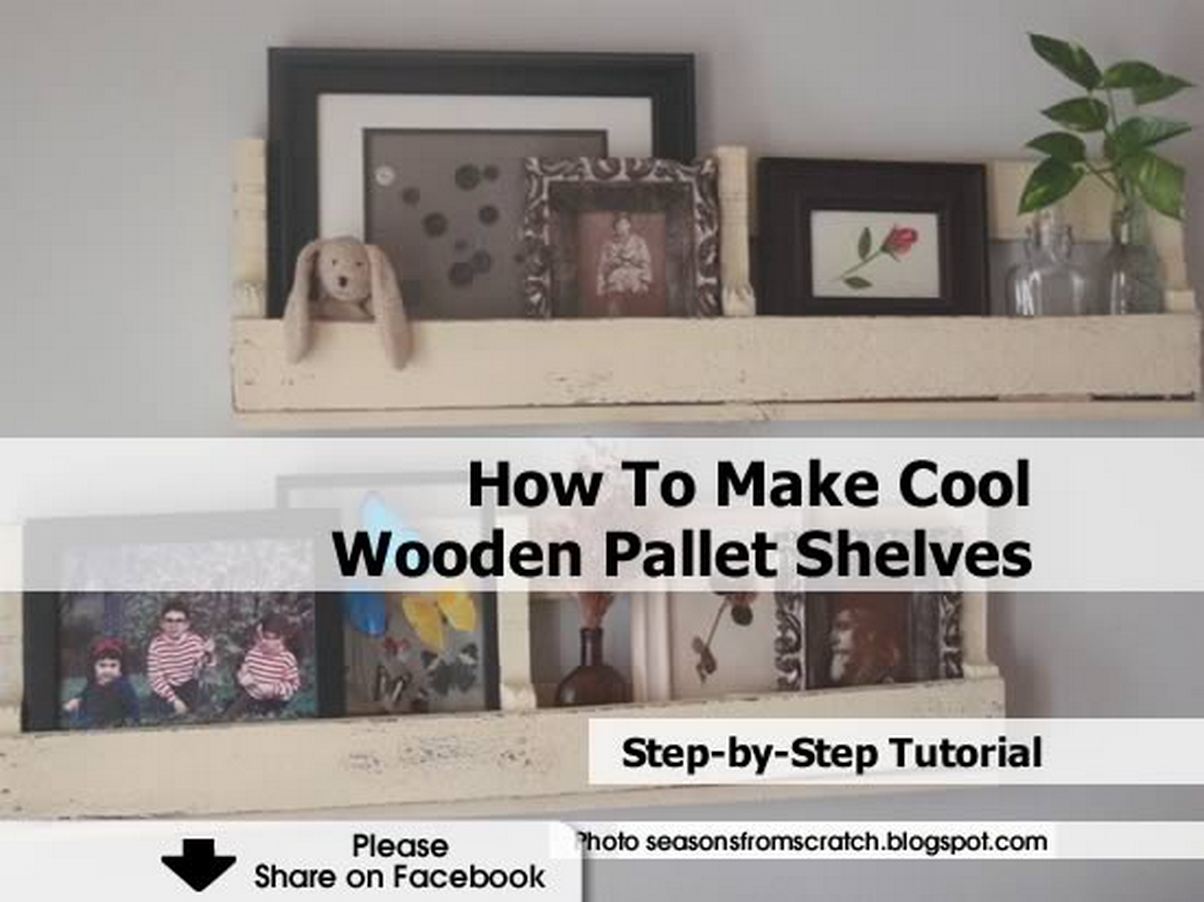 How To Make Cool Wooden Pallet Shelves