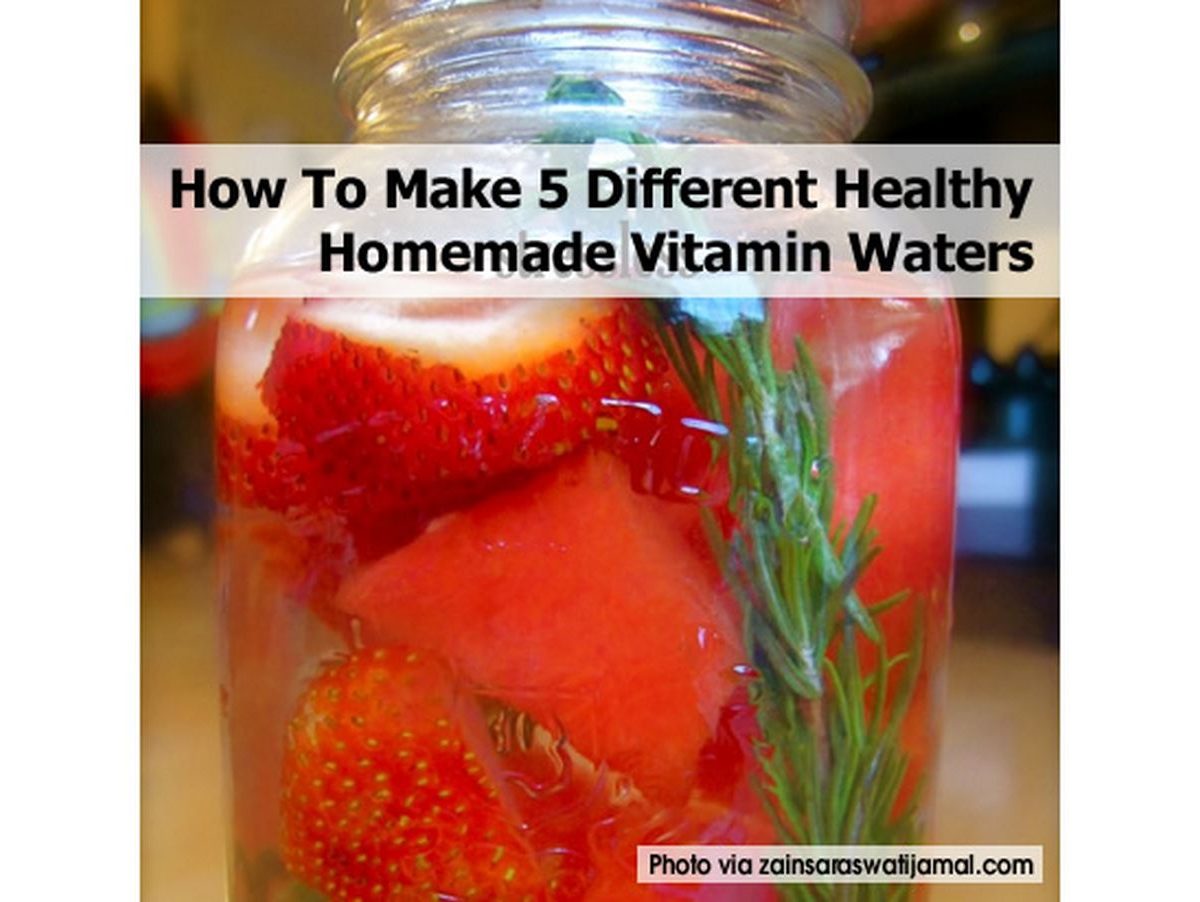 How To Make 5 Different Healthy Homemade Vitamin Waters