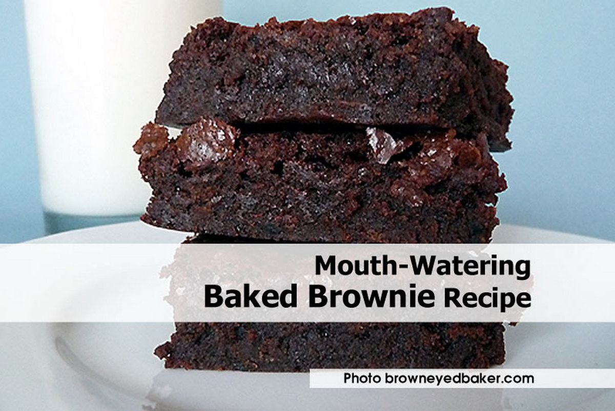 MouthWatering Baked Brownie Recipe