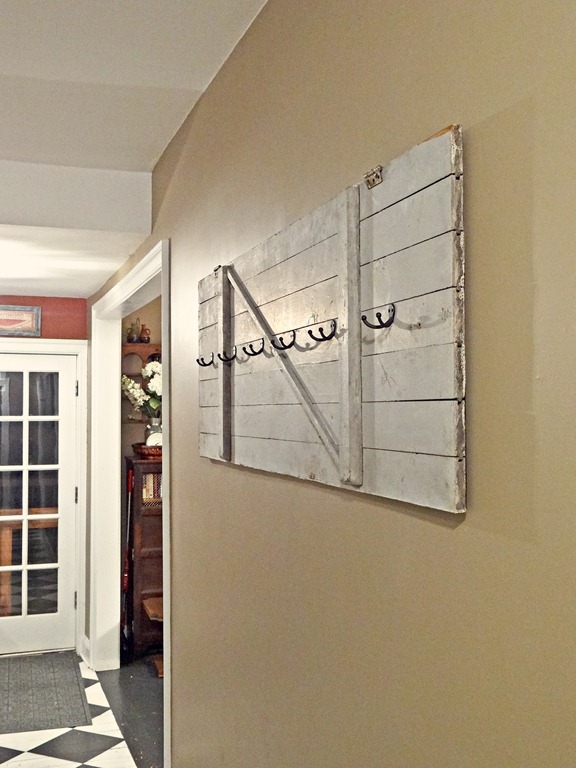 How To Build a Coat Rack From a Worn Down Barn Door