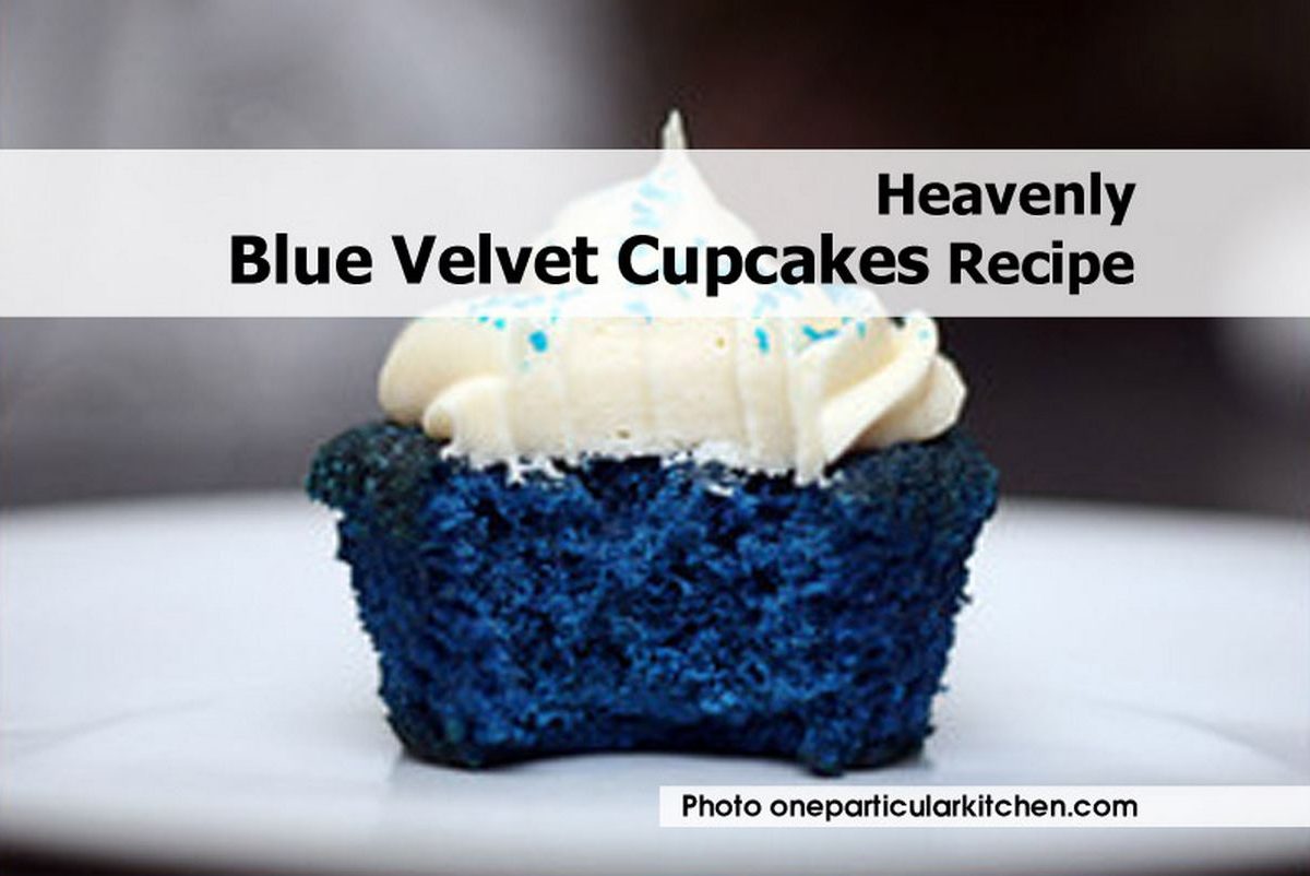 Heavenly Blue Velvet Cupcakes Recipe