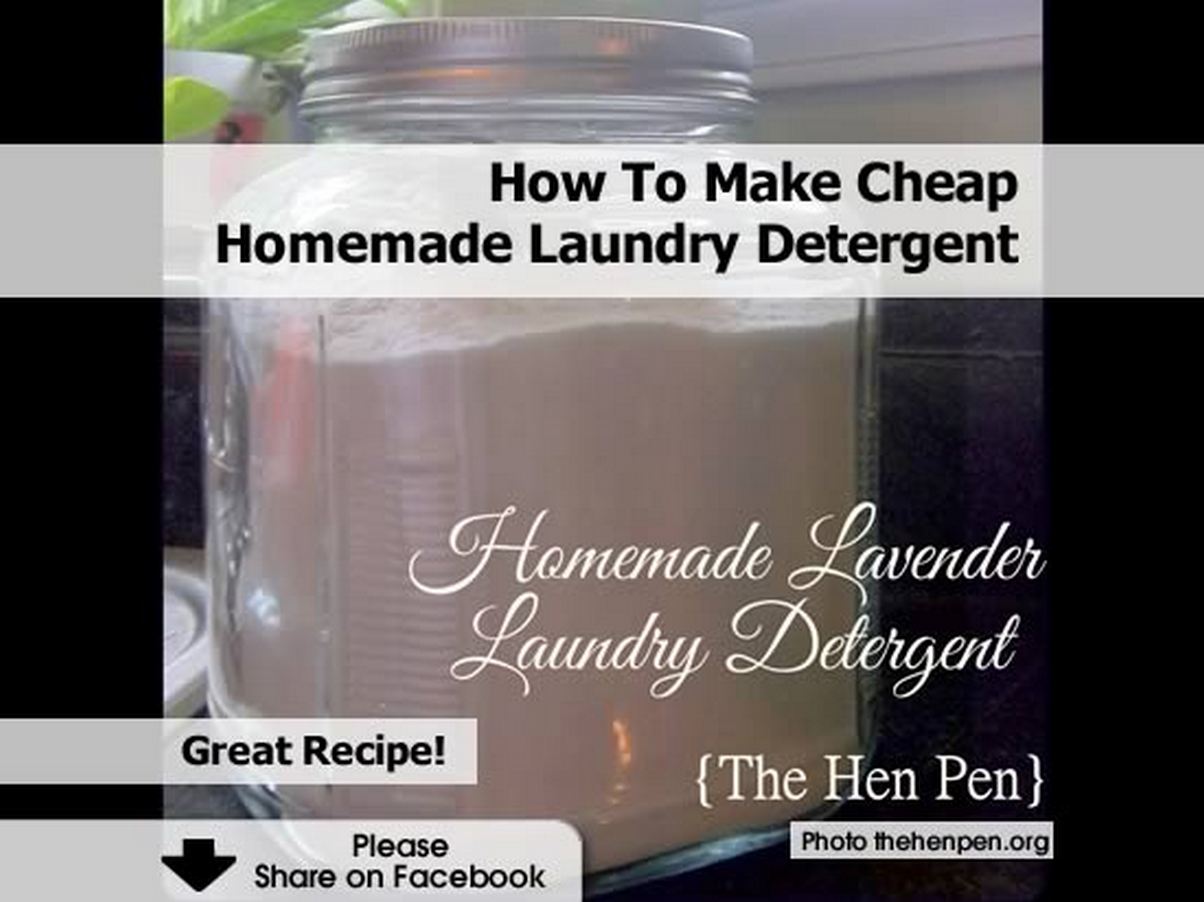 How To Make Cheap Homemade Laundry Detergent