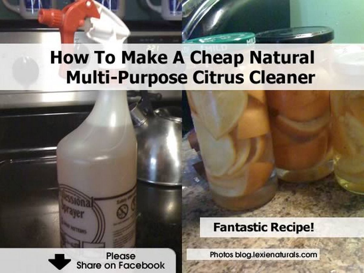 How To Make A Cheap Natural MultiPurpose Citrus Cleaner