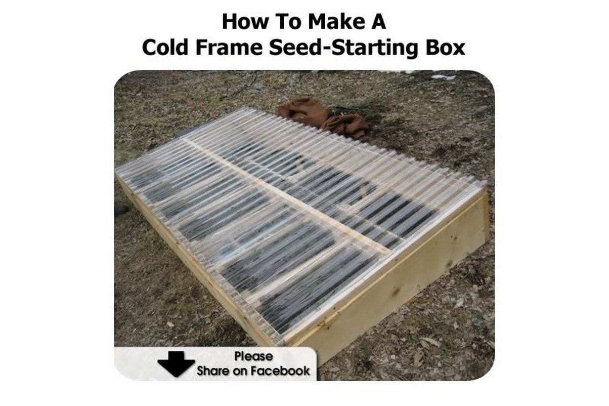 How To Make A Cold Frame SeedStarting Box