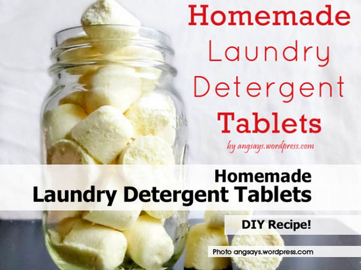 Homemade Laundry Detergent Tablets