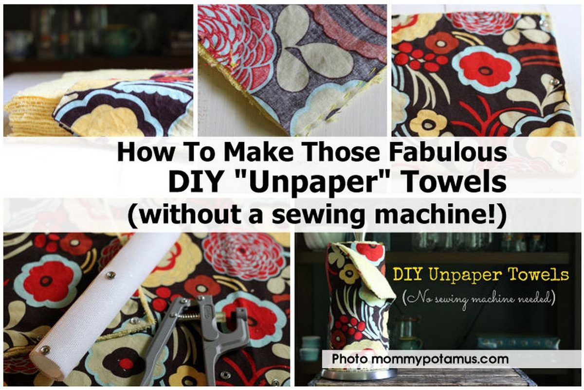 Diy Unpaper Towels No Sew at Christine Demps blog