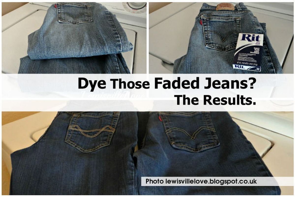 Dye Those Faded Jeans? The Results.