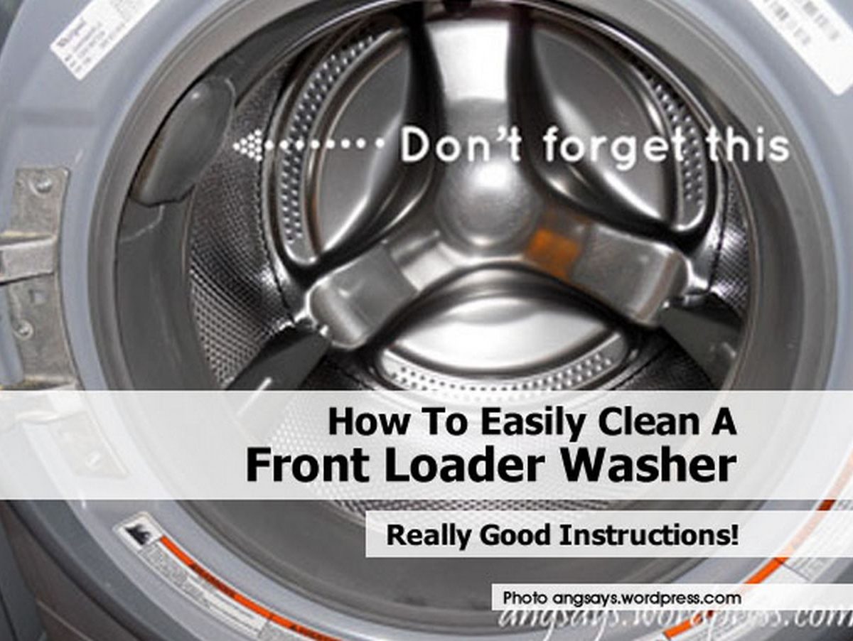 how to easily clean a front loader washer how to easily clean a front loader washer