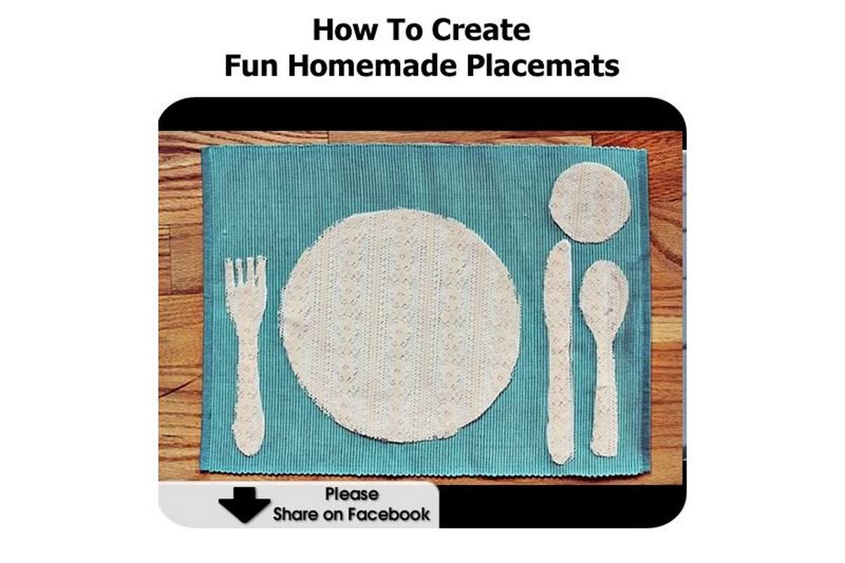 How To Create Fun Homemade Placemats