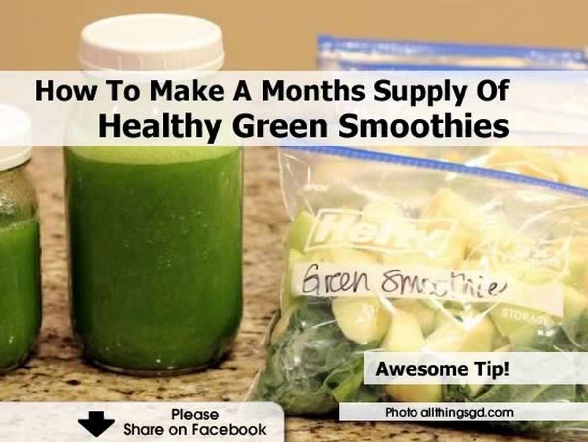 How To Make A Months Supply Of Healthy Green Smoothies
