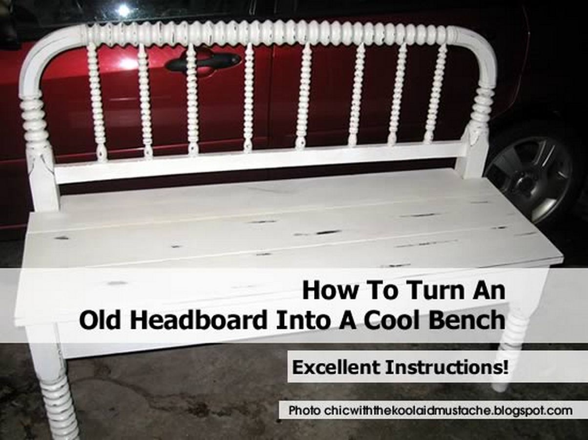 How To Turn An Old Headboard Into A Cool Bench