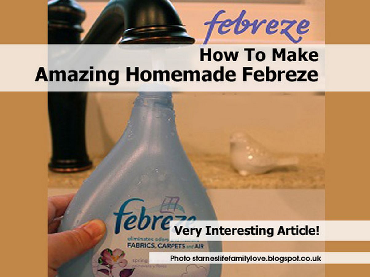 How To Make Amazing Homemade Febreze