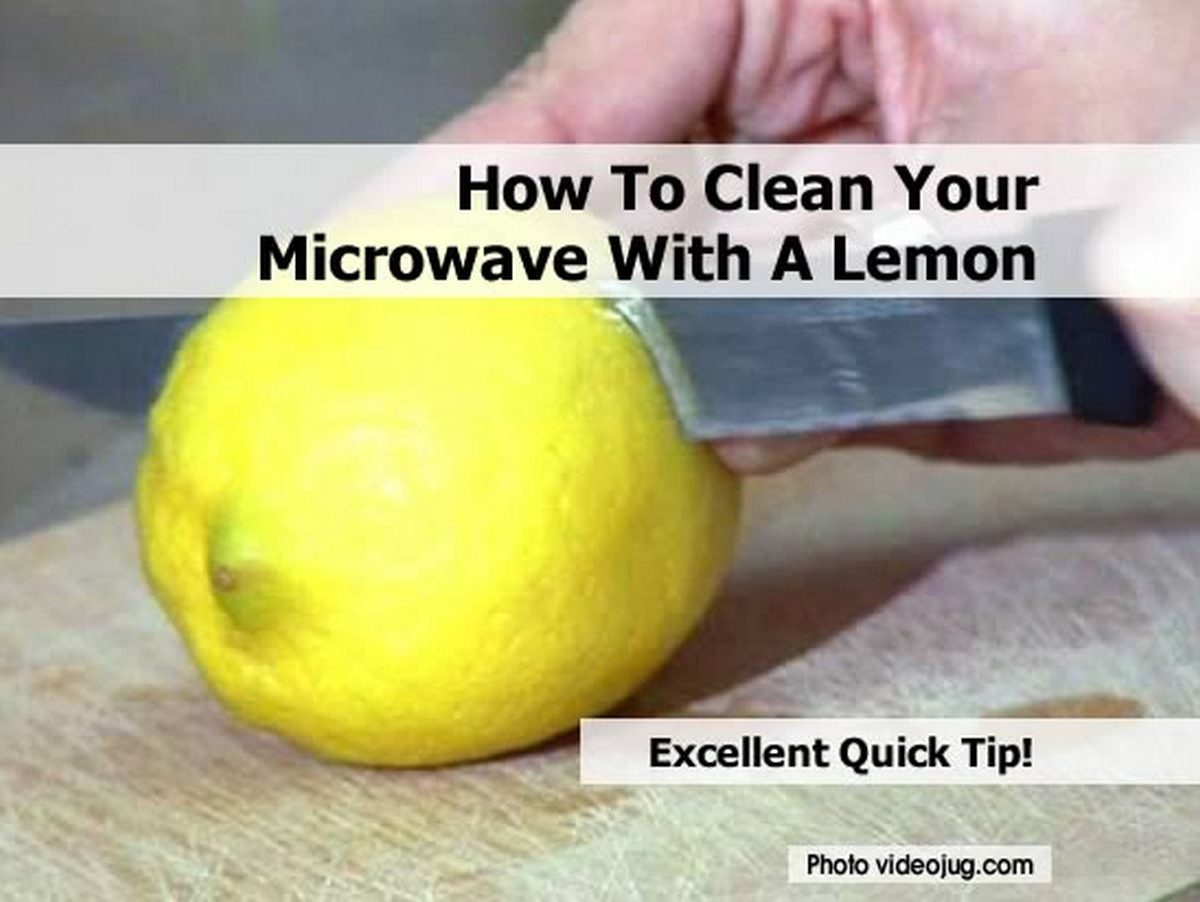 How To Clean Your Microwave With A Lemon