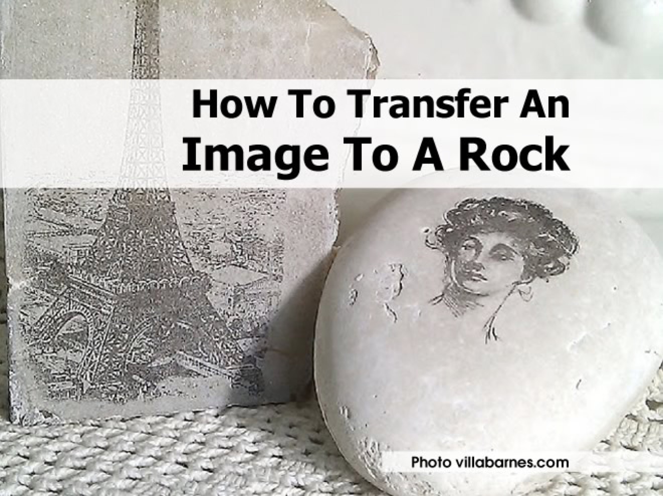How To Transfer An Image To A Rock
