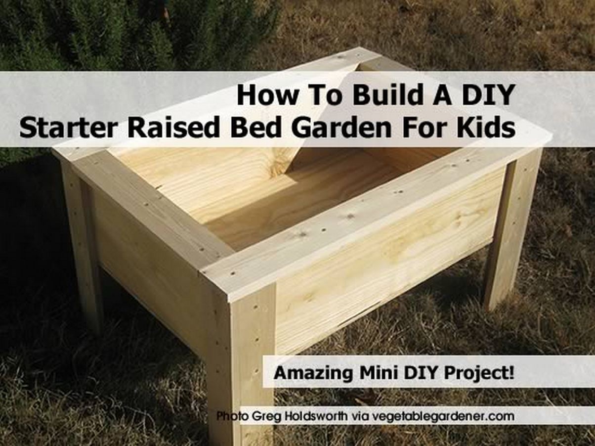 How To Build A DIY Starter Raised Bed Garden For Kids