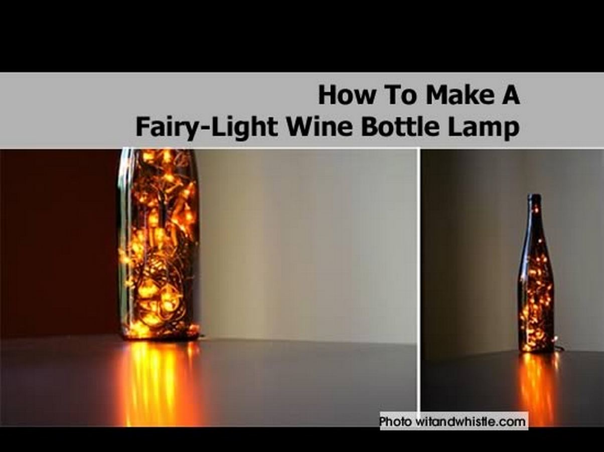 How To Make A FairyLight Wine Bottle Lamp