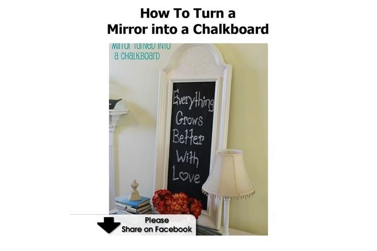 How To Turn a Mirror into a Chalkboard