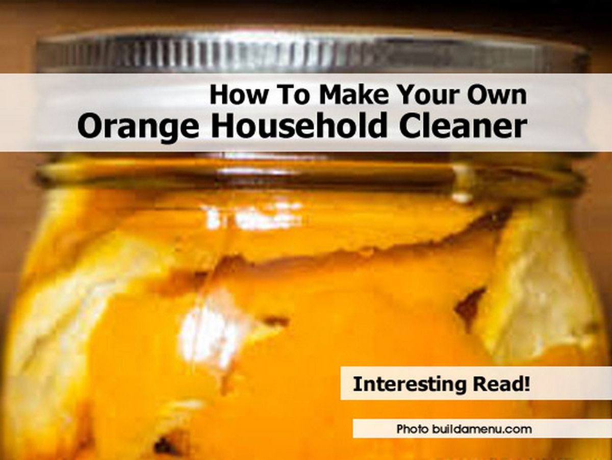 How To Make Your Own Orange Household Cleaner