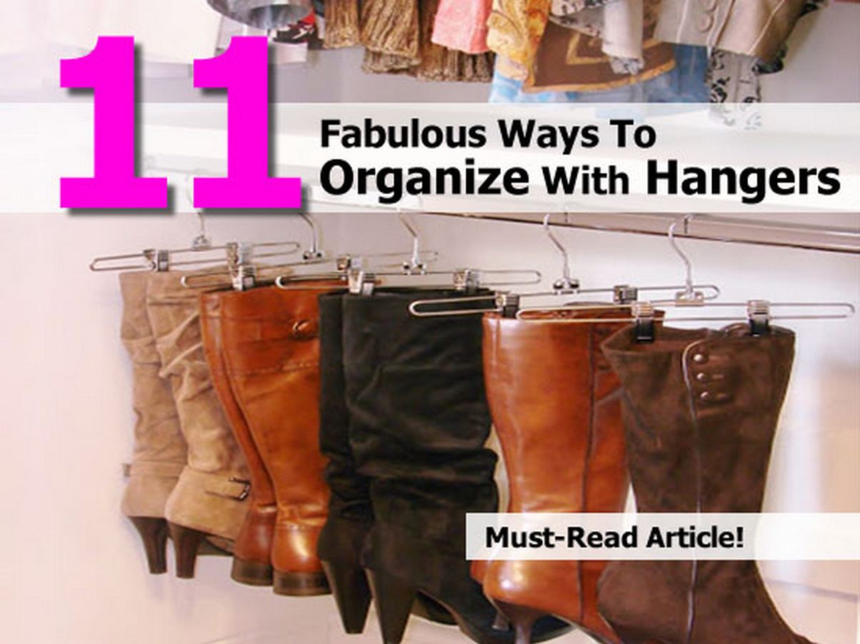 11 Fabulous Ways To Organize With Hangers