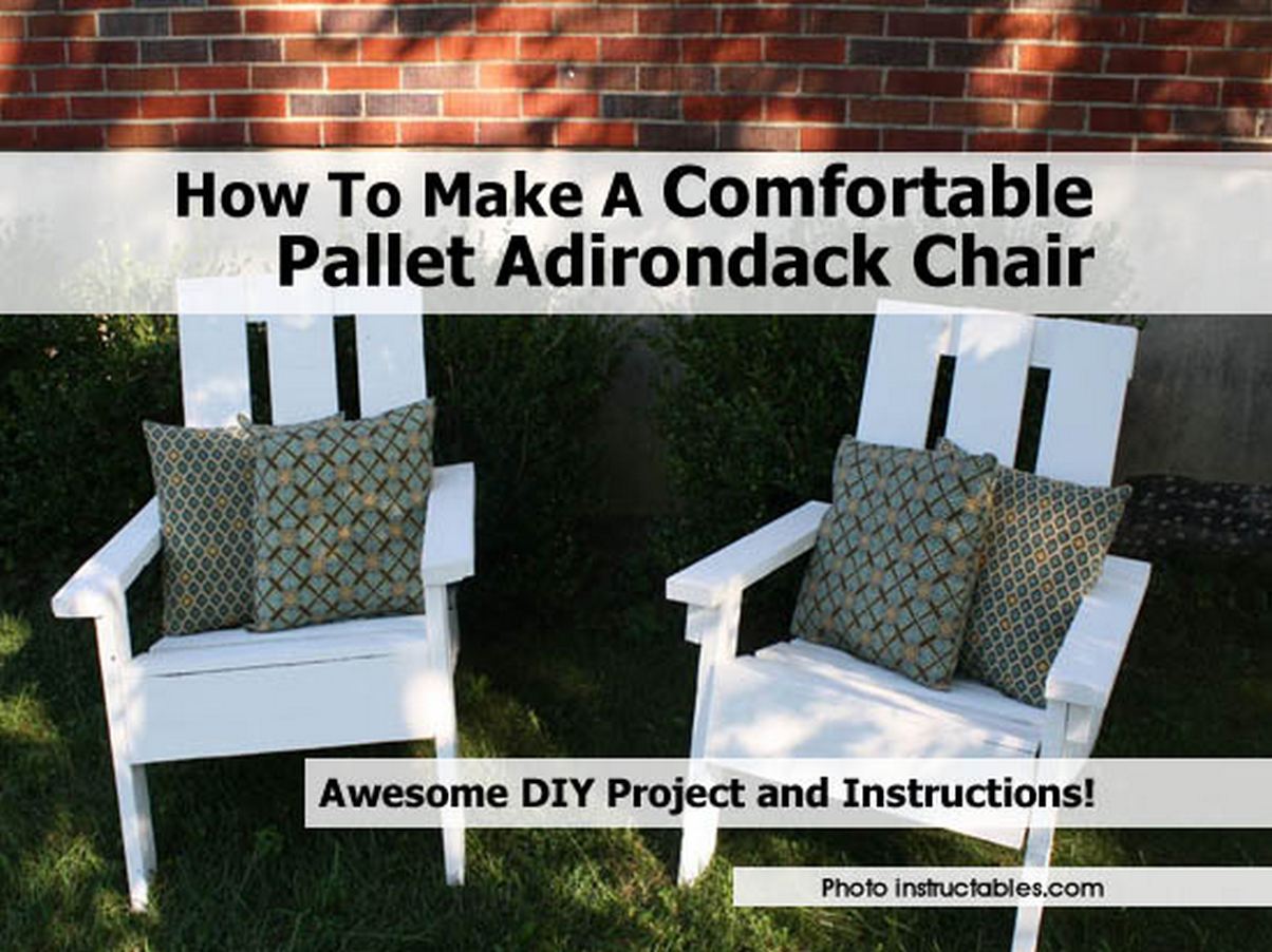 How To Make A Comfortable Pallet Adirondack Chair