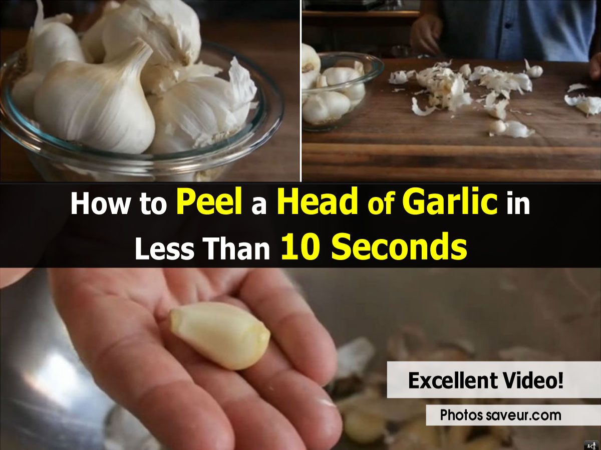 How to Peel a Head of Garlic in Less Than 10 Seconds