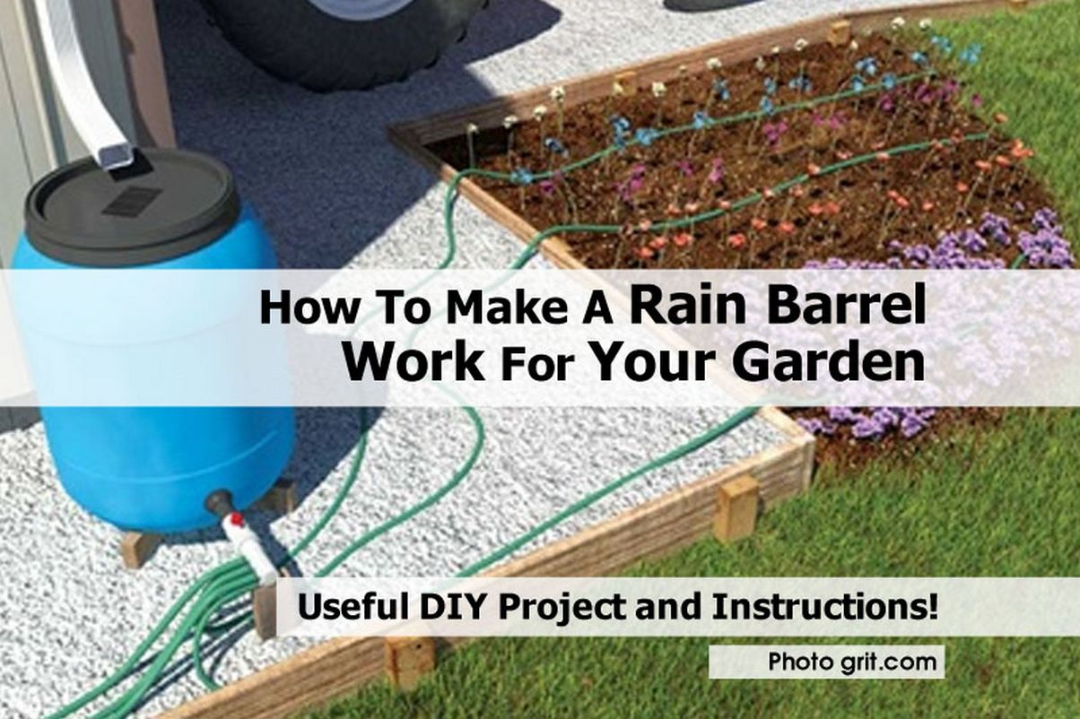 How To Make A Rain Barrel Work For Your Garden