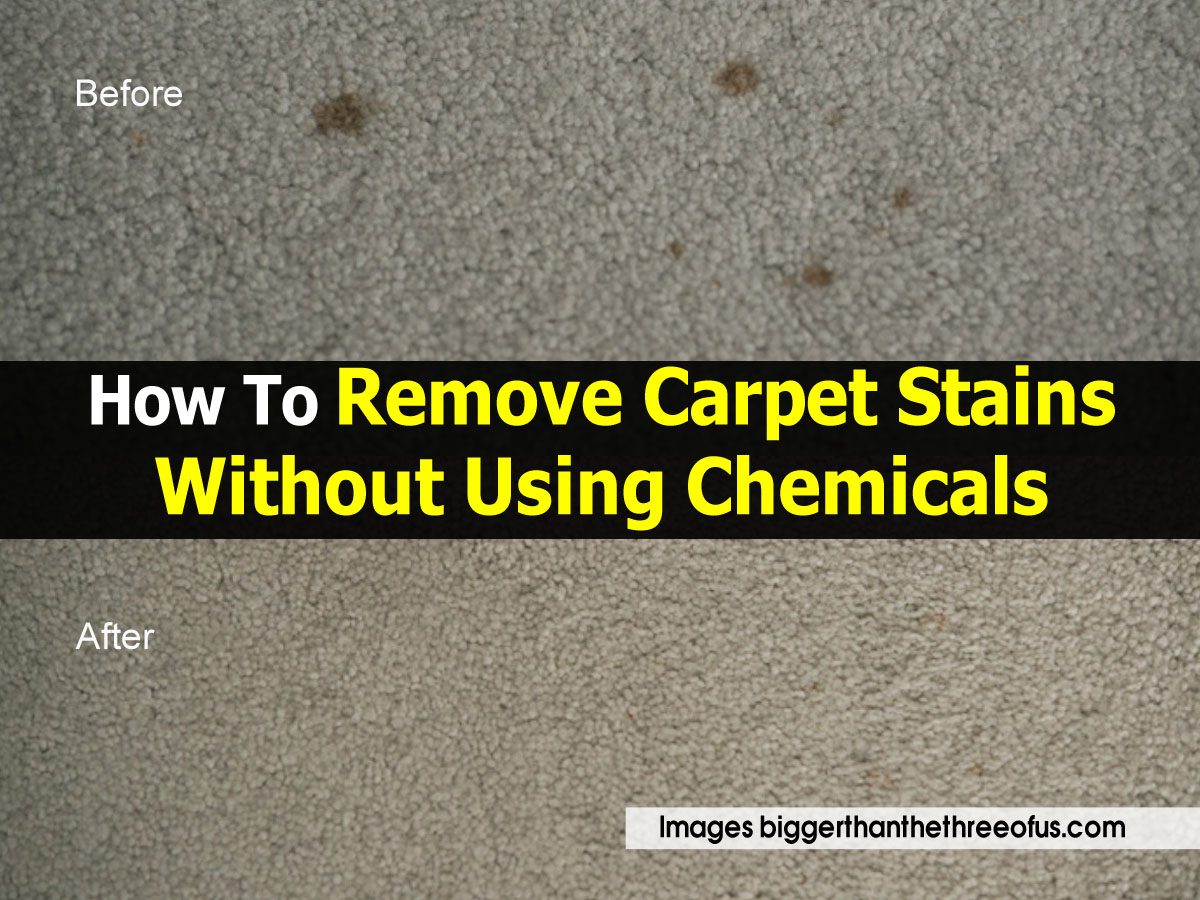 How To Remove Carpet Stains Without Using Chemicals