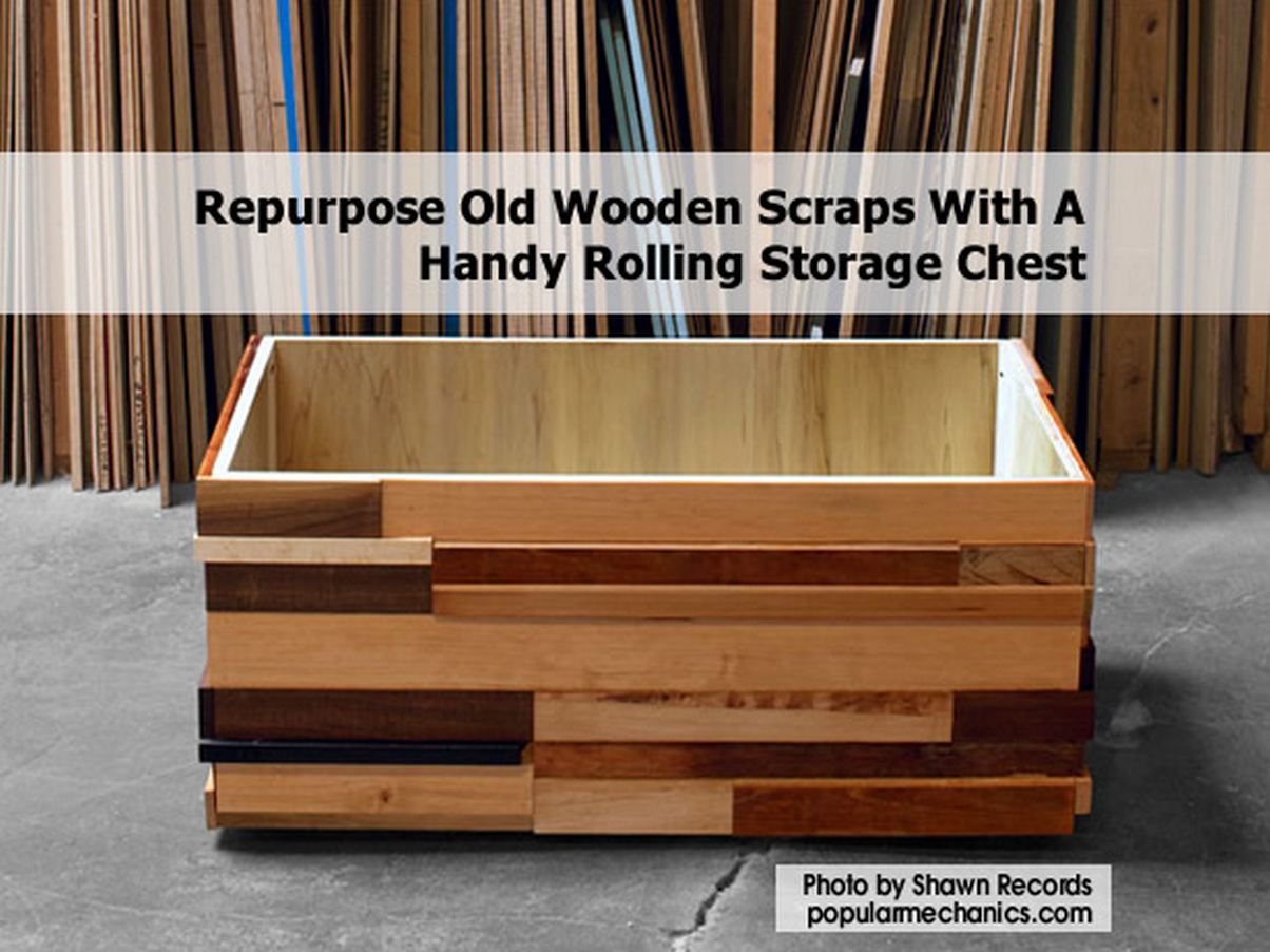 Repurpose Old Wooden Scraps With A Handy Rolling Storage Chest