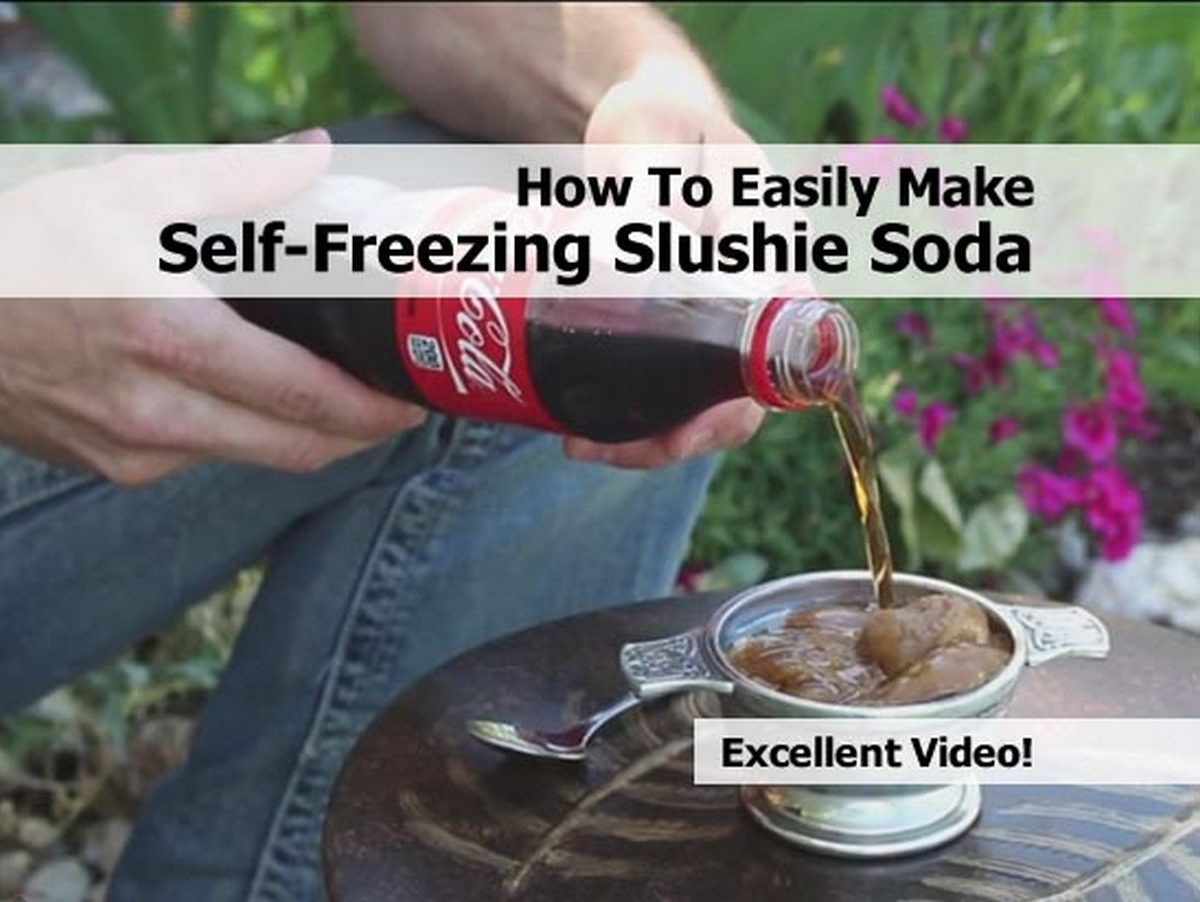 How To Easily Make SelfFreezing Slushie Soda (The trick that works on any soda!)