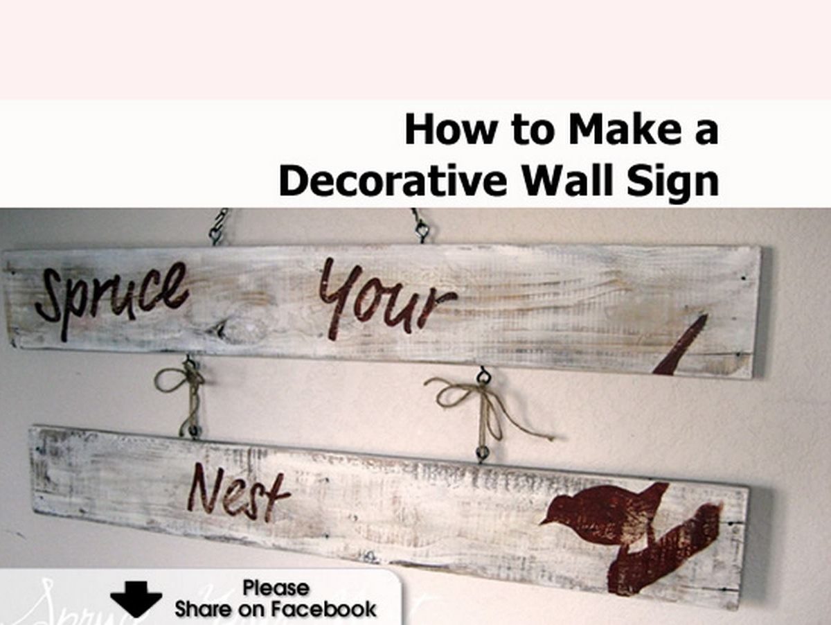 How to Make a Decorative Wall Sign