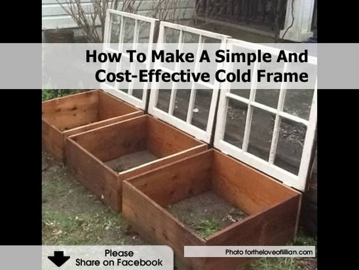 How To Make A Simple And CostEffective Cold Frame