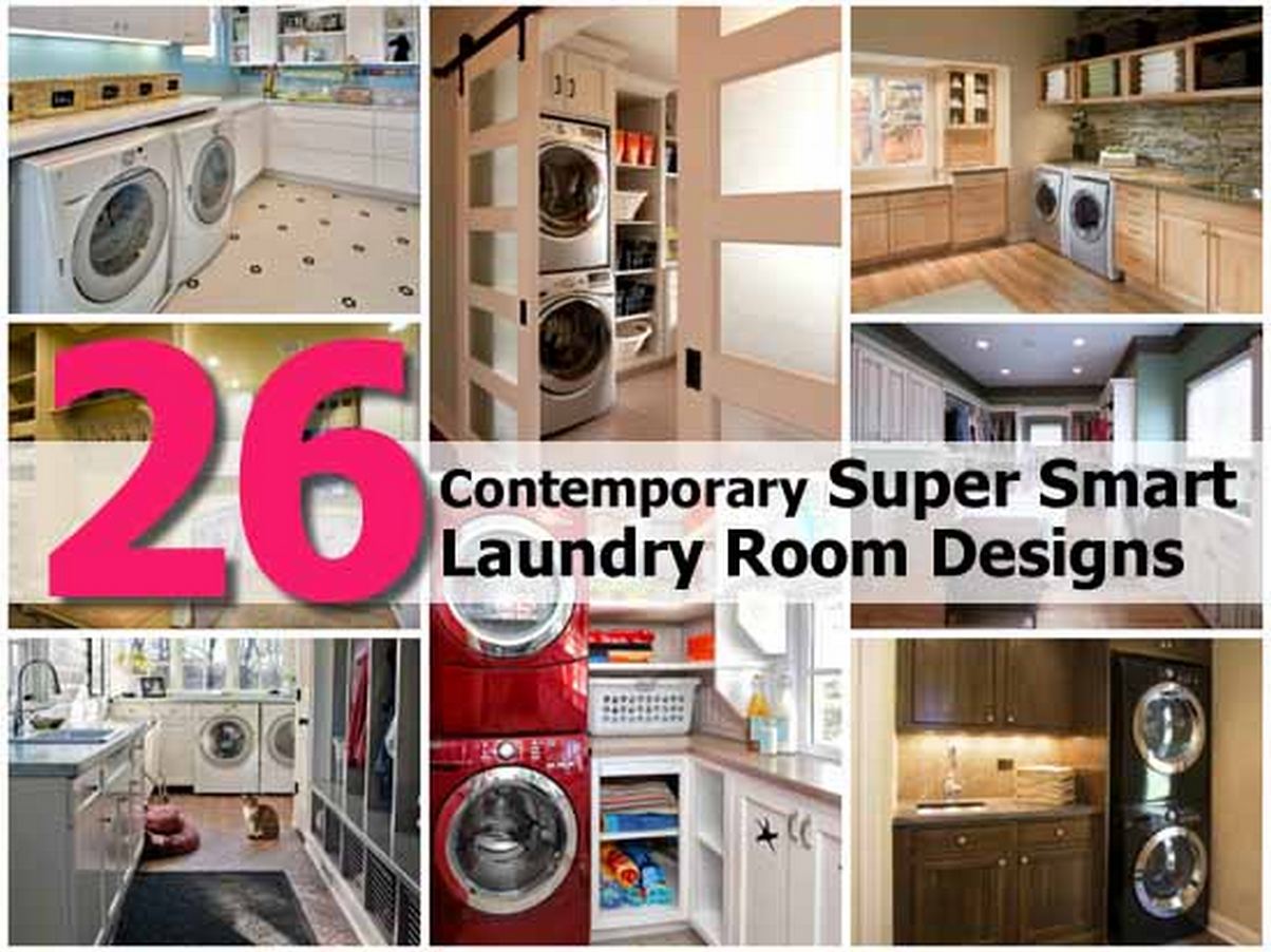 26 Contemporary Super Smart Laundry Room Designs