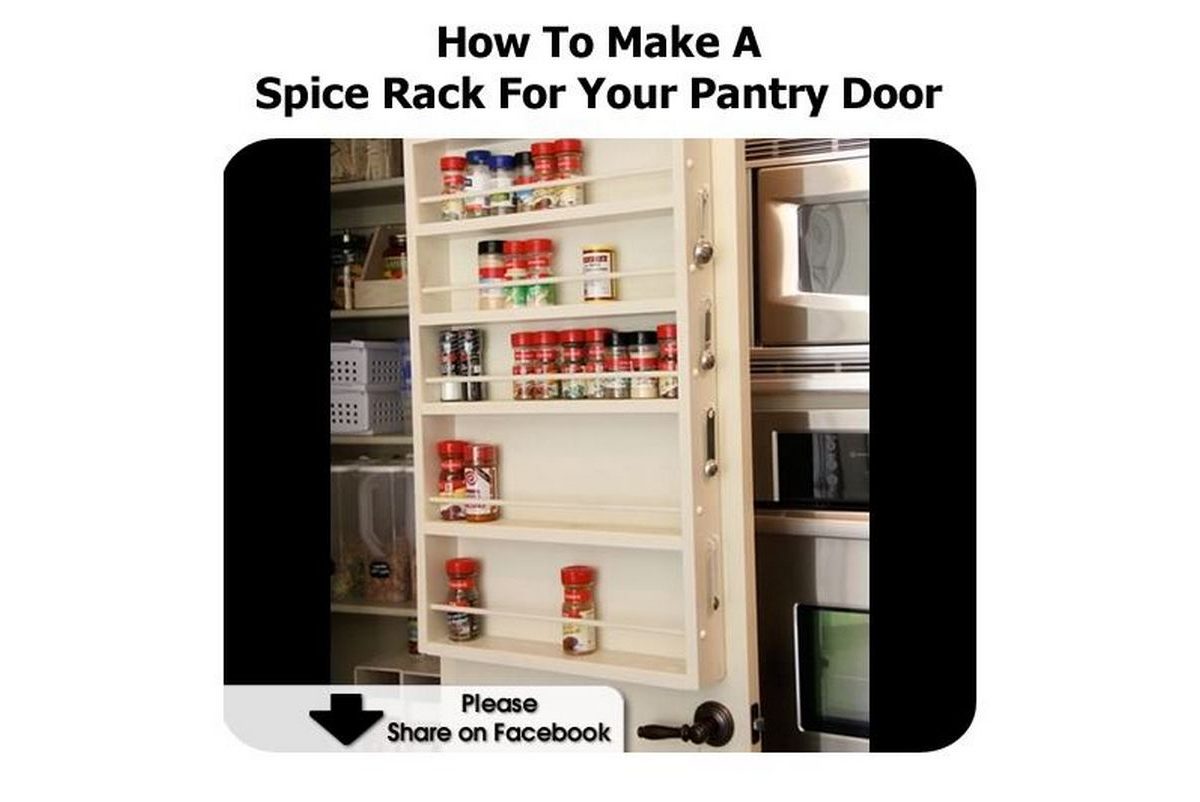 How To Make A Spice Rack For Your Pantry Door