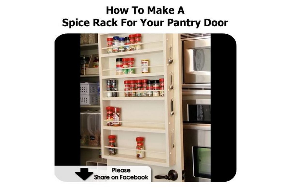 How To Make A Spice Rack For Your Pantry Door