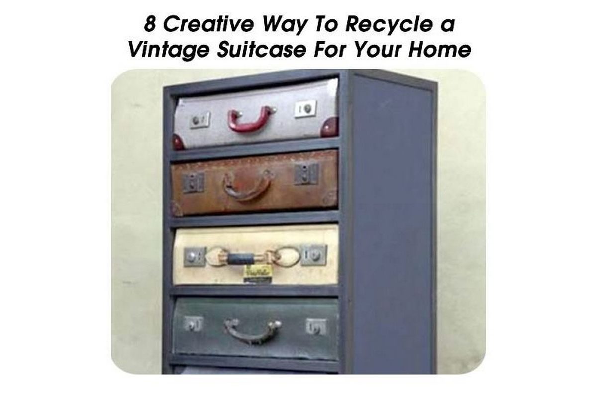 8 Creative Way To Recycle a Vintage Suitcase For Your Home