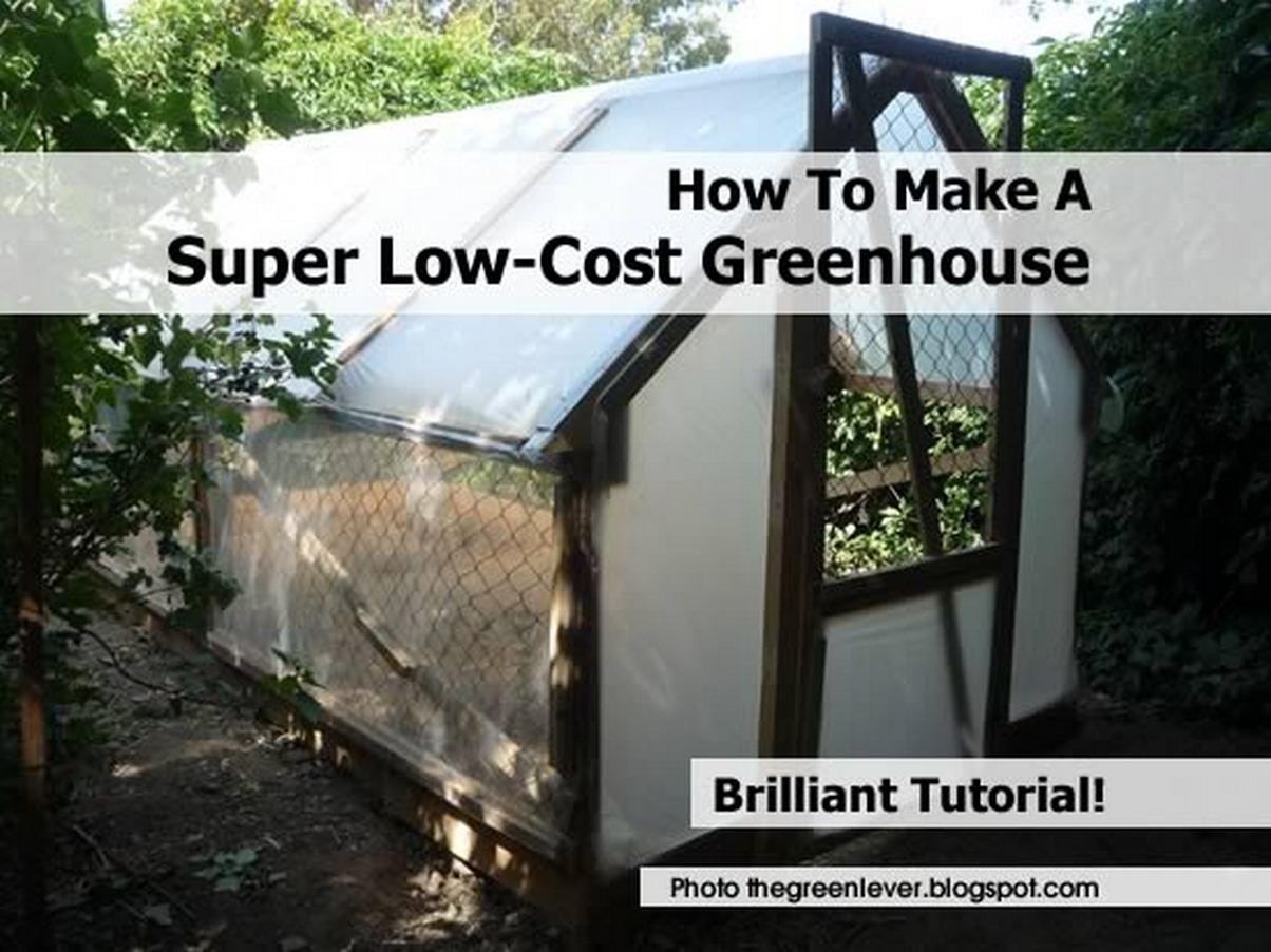 How To Make A Super LowCost Greenhouse