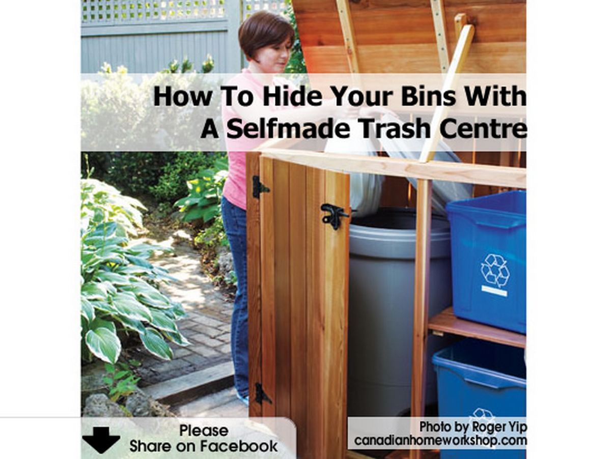 How To Hide Your Bins With A Selfmade Trash Centre