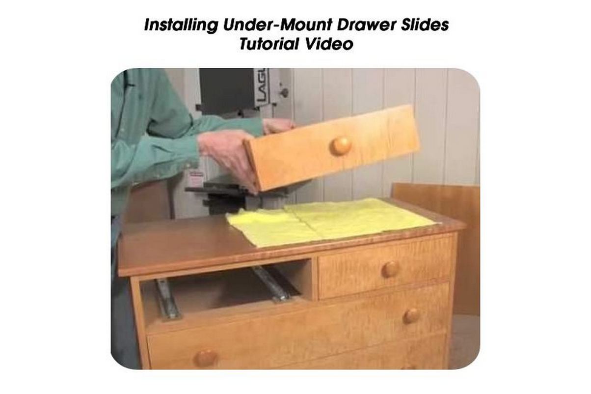 Installing UnderMount Drawer Slides Tutorial Video