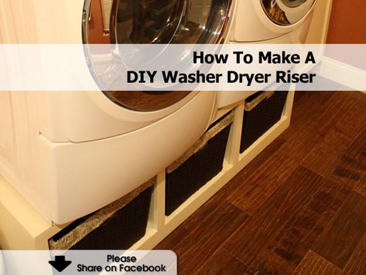 How To Make A DIY Washer Dryer Riser