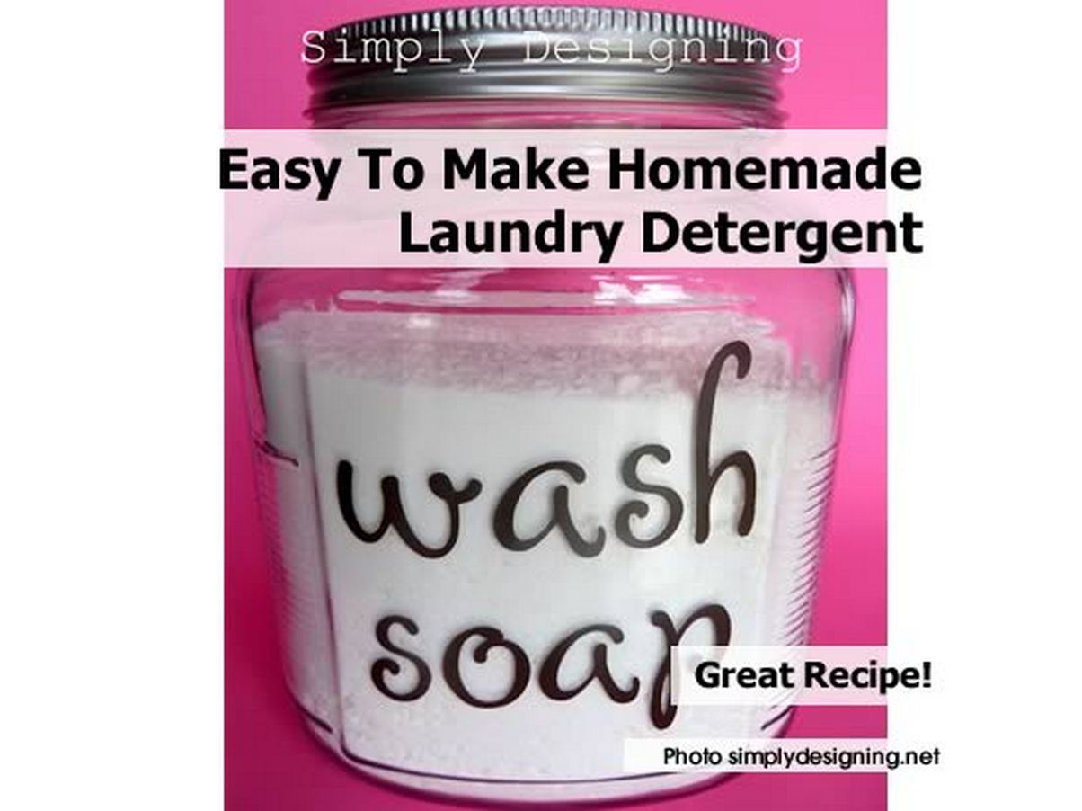 Easy To Make Homemade Laundry Detergent