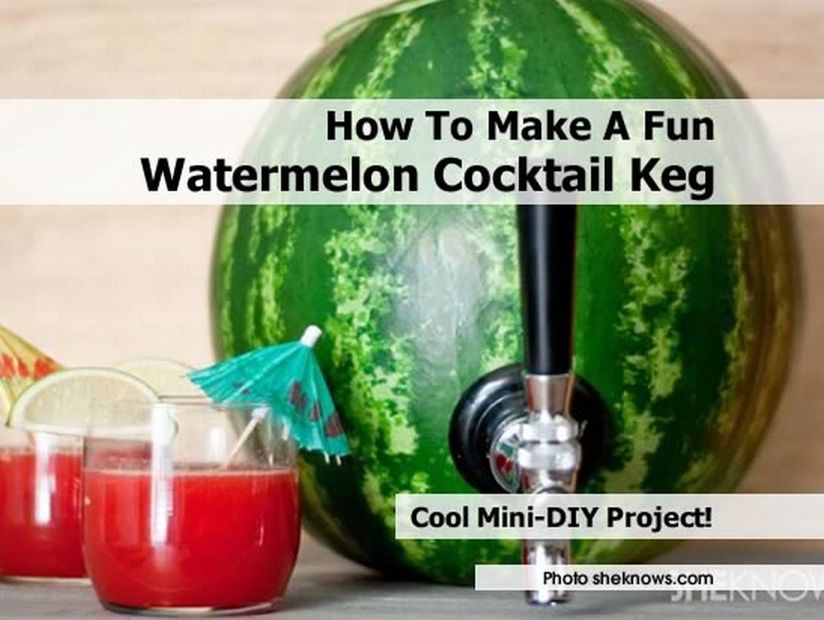 How To Make A Fun Watermelon Cocktail Keg
