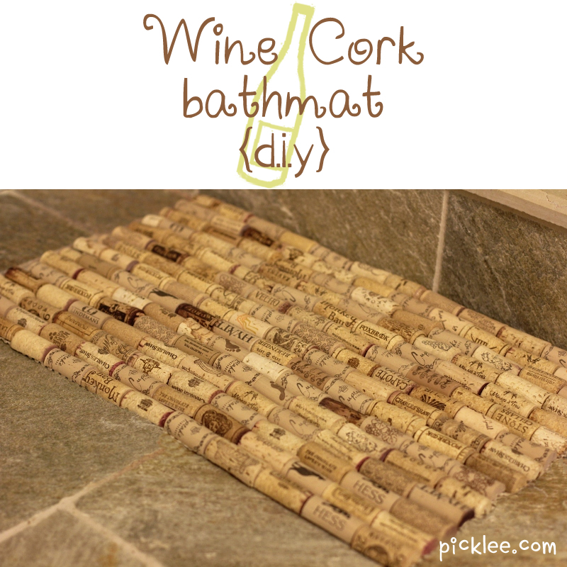 How To Make An Awesome Wine Cork Bath Mat